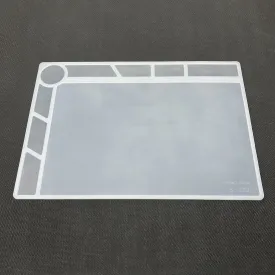 S-120 Transparent Insulation Silicone Soldering Mat Size: 13.3 x 9.0 inch