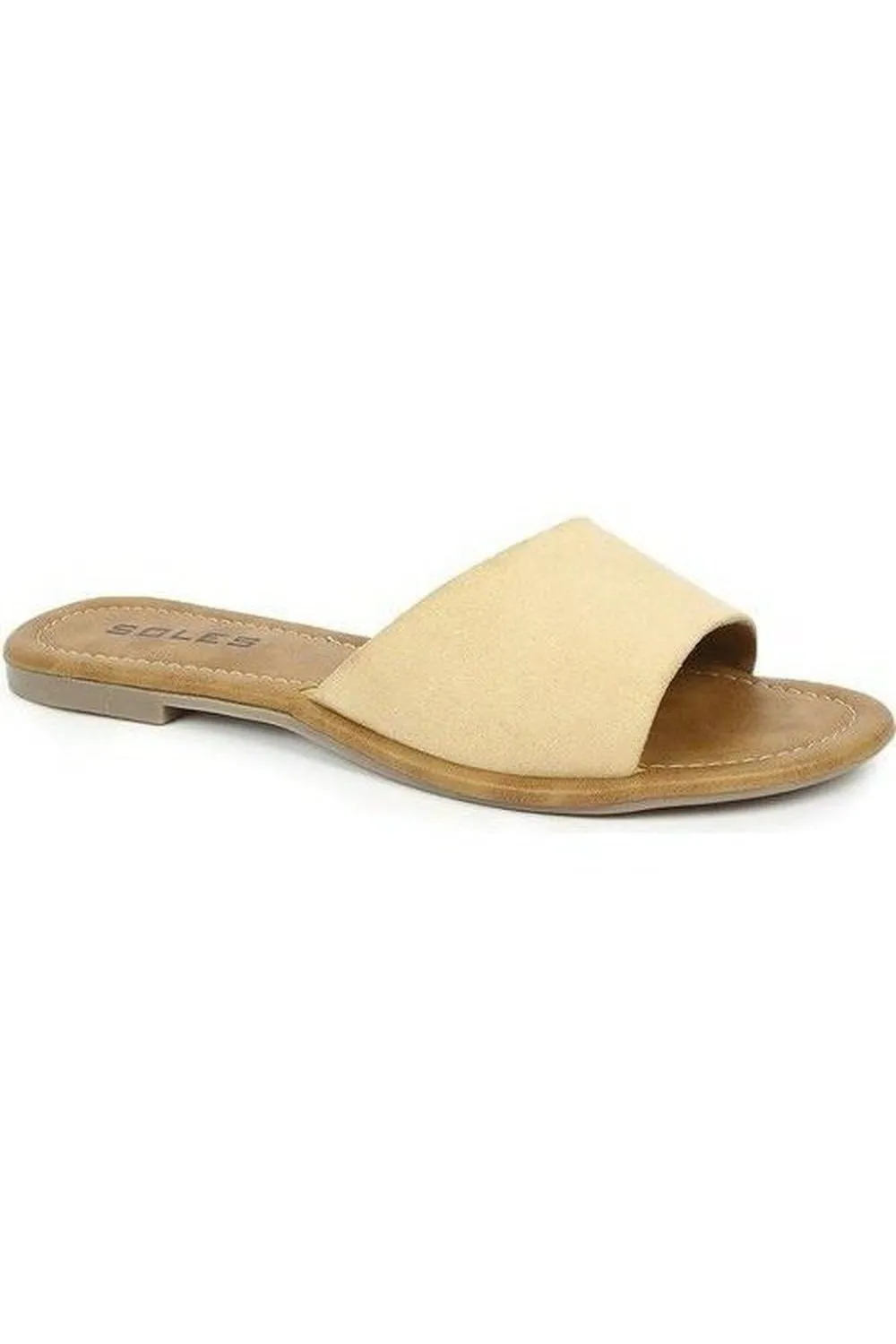 SOLES Elegant Beige Flat Sandals - Summer Style Essentials