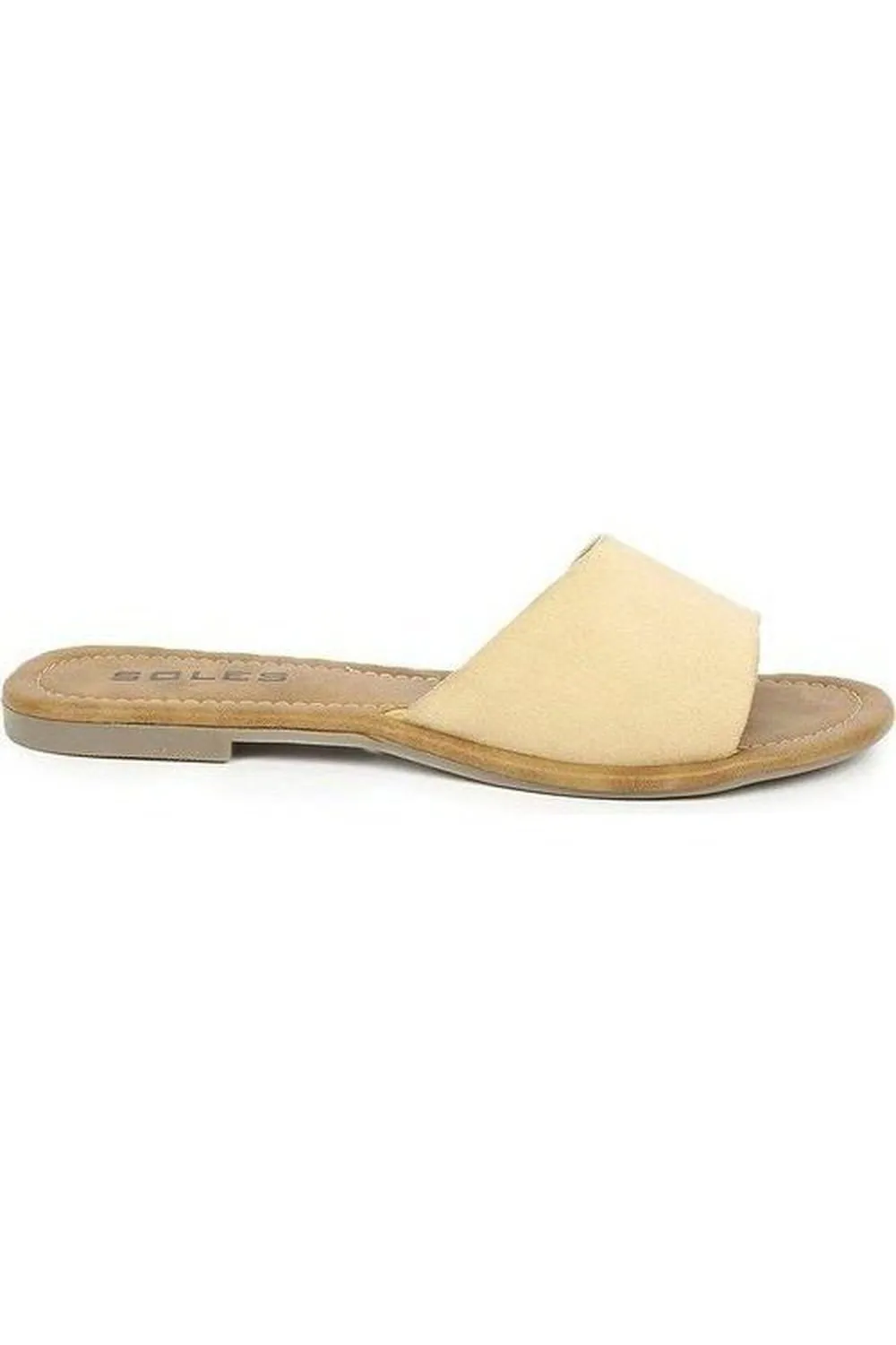 SOLES Elegant Beige Flat Sandals - Summer Style Essentials