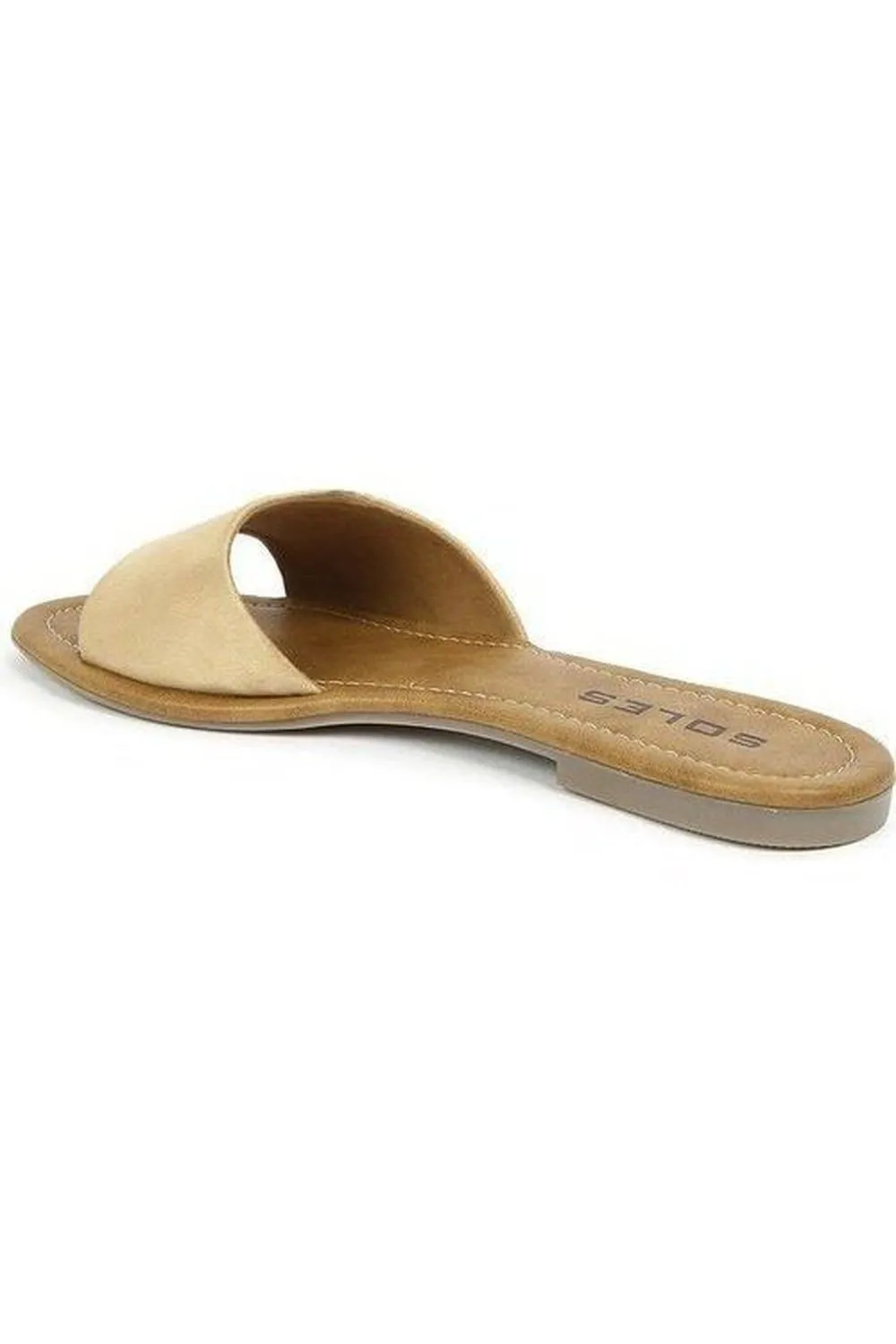 SOLES Elegant Beige Flat Sandals - Summer Style Essentials