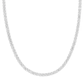 Tennis Necklace White in Shine Zircons / White