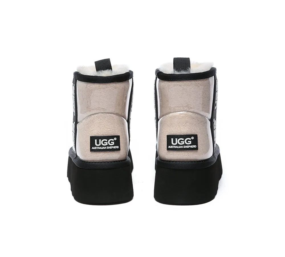 Ugg Boots Clear Waterproof And Shearling Women Coated Classic Platform