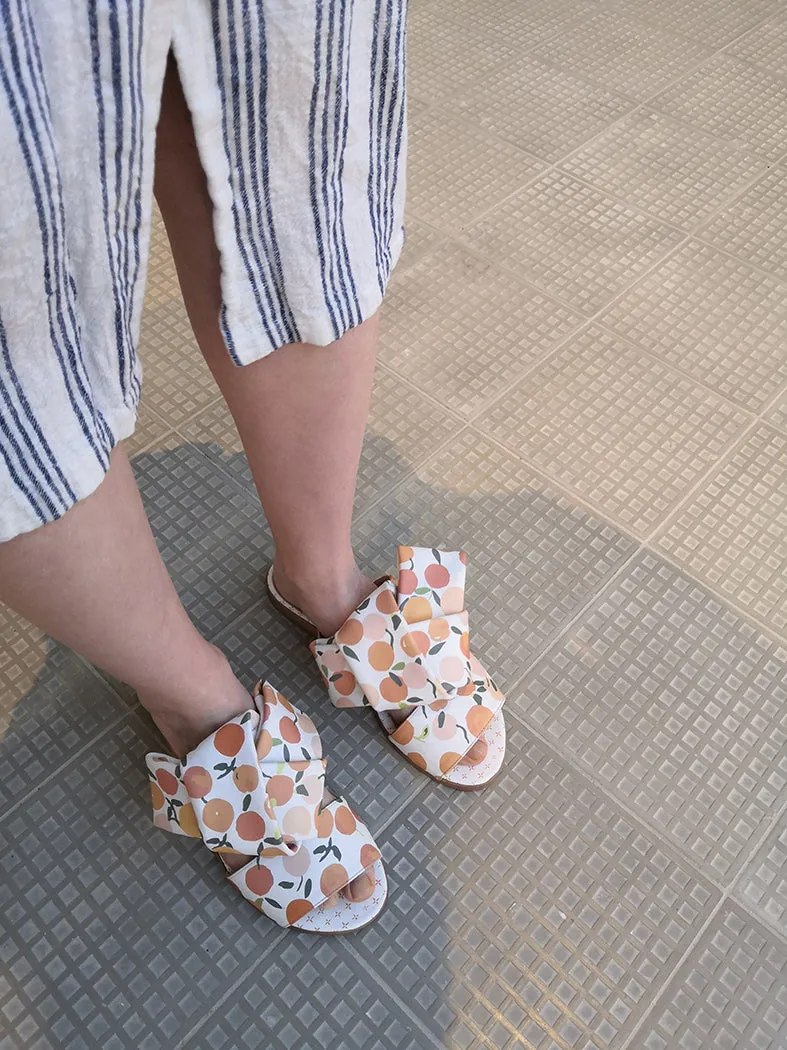 Vitamin C- Oranges Print Flats