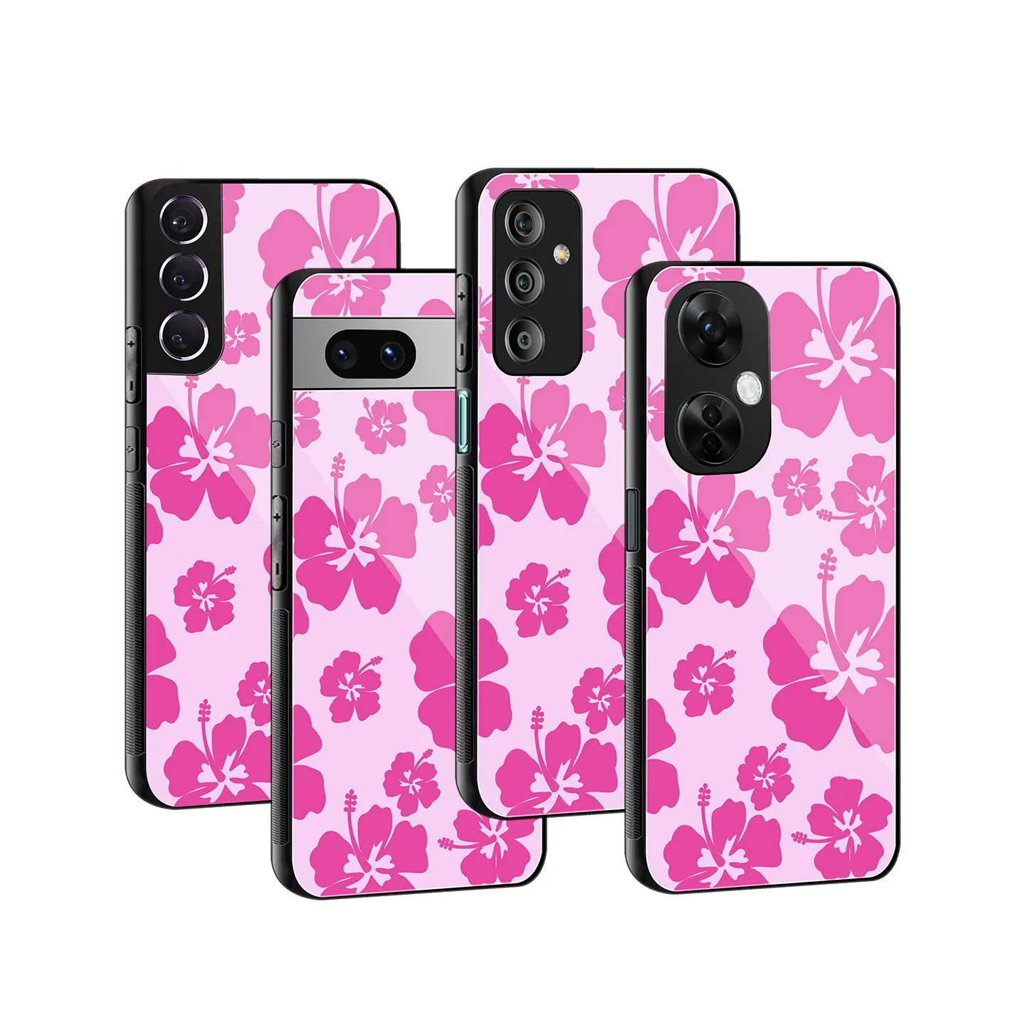 Wildflower Pink Phone Cover | Glass Case