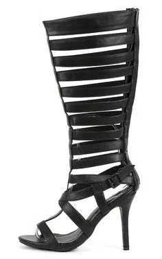 Women's Jenson-40 Caged Knee High Gladiator Heels